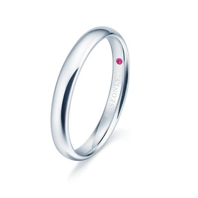 ROSEONLY 玫瑰珠宝 - 经典永续  恒心-18K白金-中型对戒 商品图0