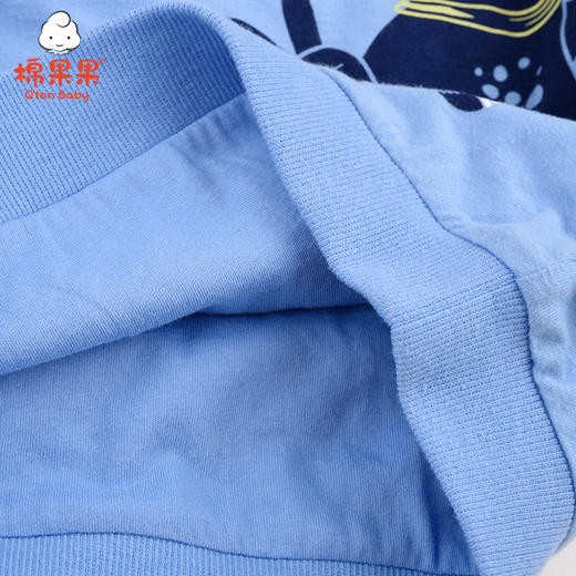 棉果果冬季男童恐龙印花夹棉卫衣M412180821708 商品图3