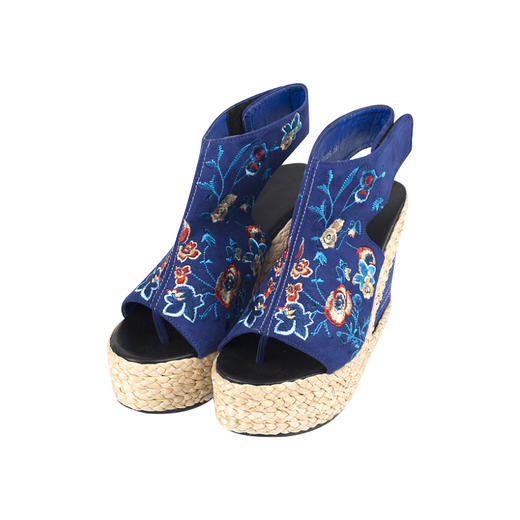 杏花盛开绣花高跟凉鞋 | 前跟高4cm 后跟高11.5cm  商品图4