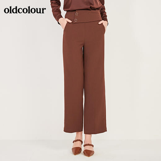 oldcolour秋季宽松百搭休闲长裤女N11073128 商品图4