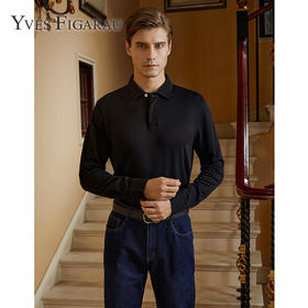 YvesFigarau伊夫·费嘉罗秋冬新款长袖T恤套头男士舒适休闲上衣920918
