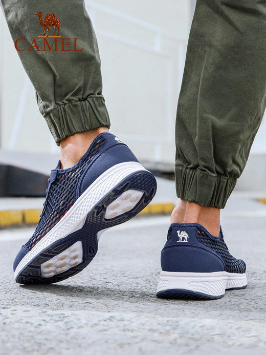 骆驼男鞋2025春夏休闲网面运动鞋男轻便软底一脚蹬透气健步鞋子男A922303150 商品图2