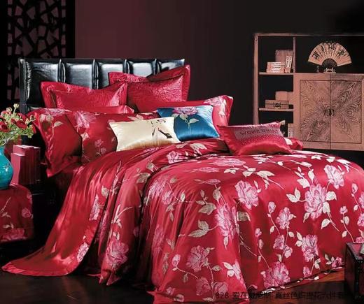 太湖雪真丝色织提花六件套—爱在威尼斯 商品图0