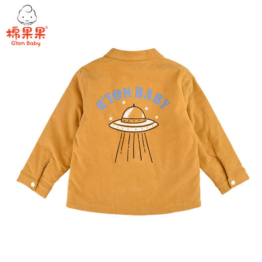 棉果果冬季男童条绒夹棉衬衫M412150821710 商品图2