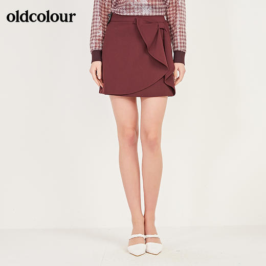 oldcolour早秋纯色时尚短裙女N12061257 商品图1