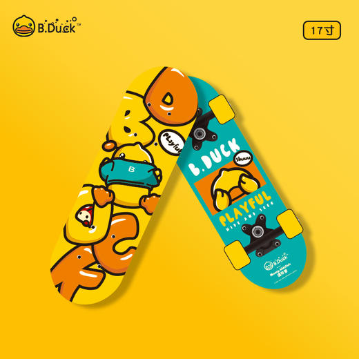 B.Duck滑板橙色17寸 商品图0