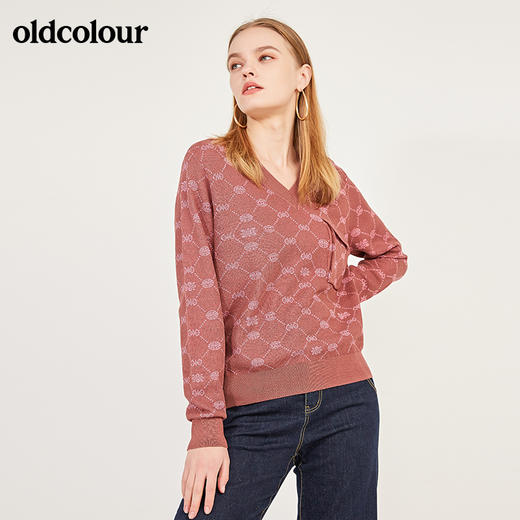 oldcolour秋季宽松百搭毛针织衫女N11052107 商品图2