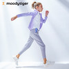 moodytiger女童运动裤2021冬季新款纯色透气高弹力宽松休闲长裤M12211310 商品缩略图1