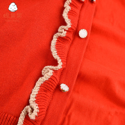 棉果果冬季女童对开毛衣M422161521729 商品图4