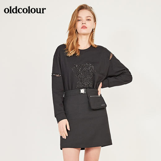 oldcolour秋季宽松百搭长袖T恤女N12023238 商品图4
