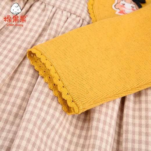 棉果果冬季女童假两件连衣裙M422700421692 商品图7