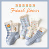 【森系中筒5双装】儿童袜子秋冬新款花边卡通中筒袜森系清新可爱女童袜子棉质学生袜 商品缩略图3