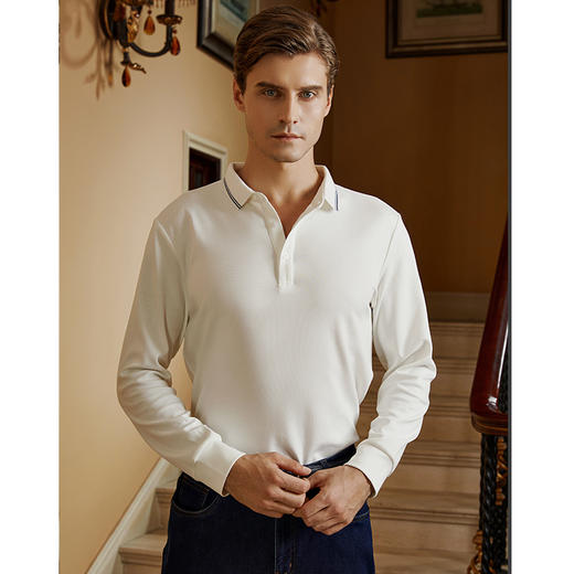 YvesFigarau伊夫·费嘉罗秋冬新款简约舒适保暖休闲长袖衬衫920967 商品图2