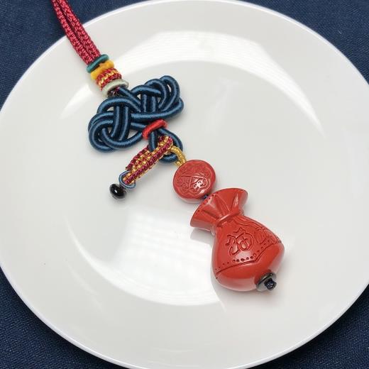 中国风红砂钱袋包挂/钥匙坠多用款 饰品美物 商品图2