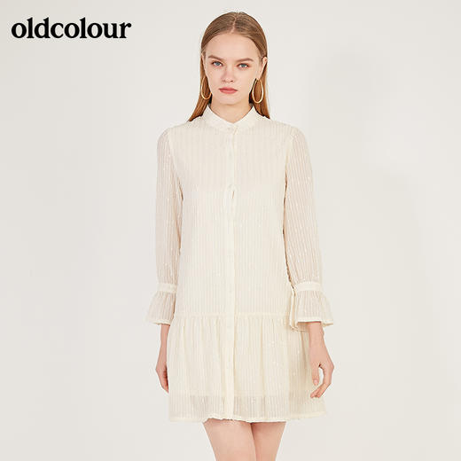 oldcolour秋季气质百搭长袖连衣裙N11103175 商品图0