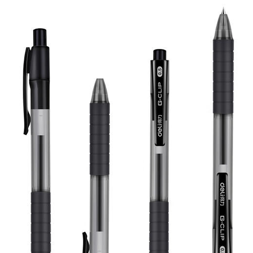 得力S06中性笔0.5mm弹簧头(黑)(支) 商品图1