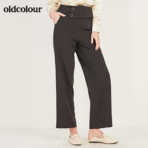 oldcolour秋季宽松百搭休闲长裤女N11073128 商品图3