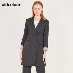 oldcolour秋季通勤百搭中袖连衣裙N12102266