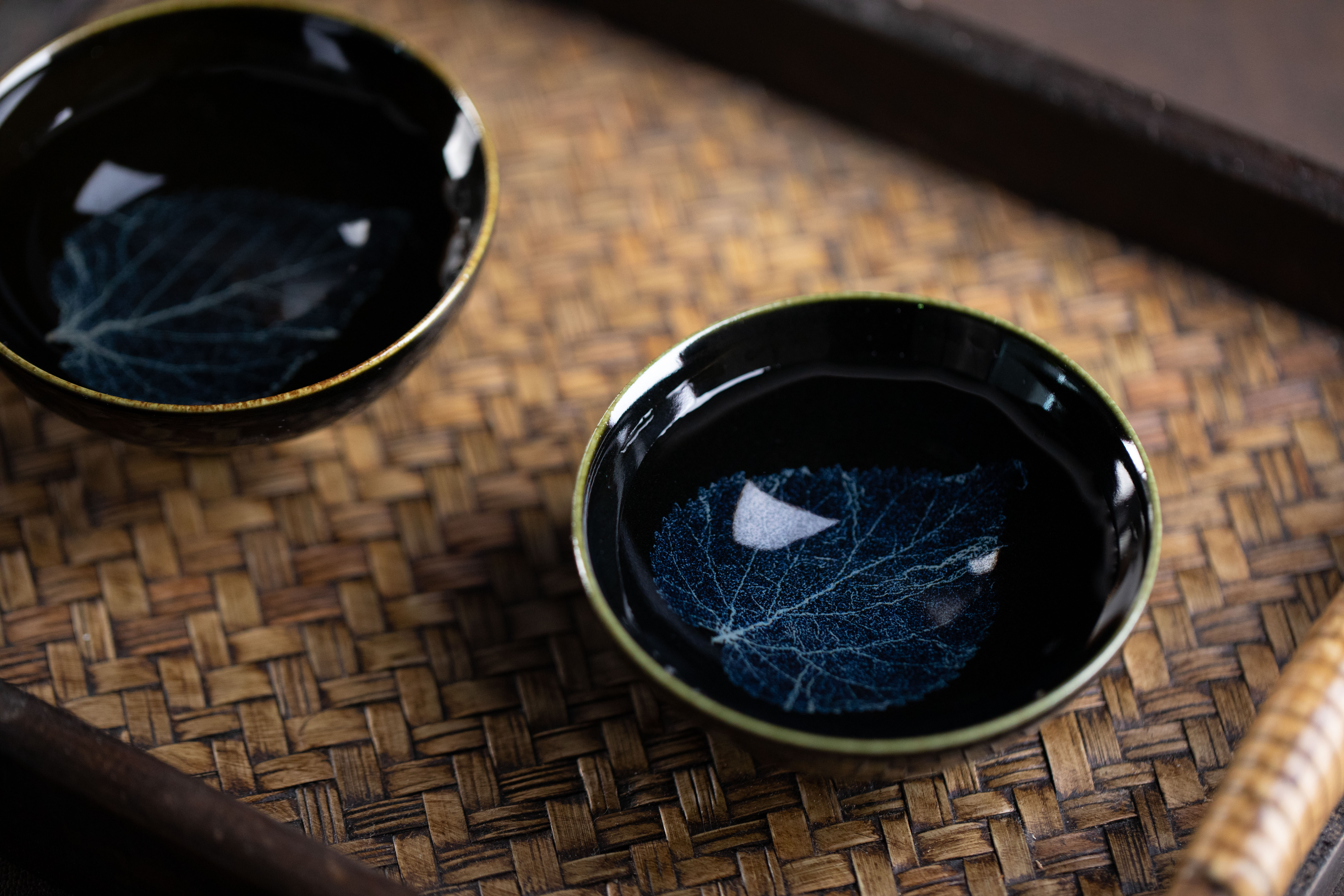 稀雀·茶事 | 文丘冰蓝木叶盏