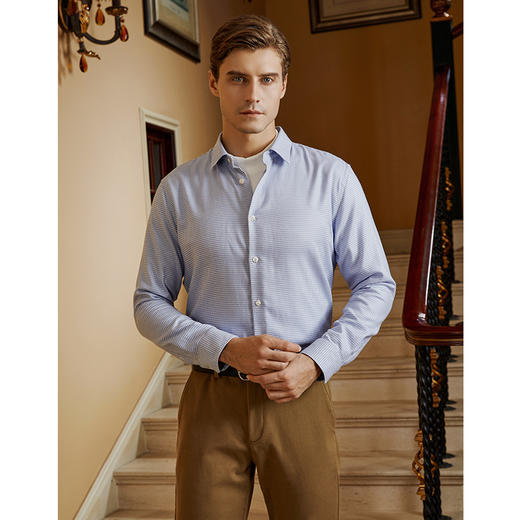 YvesFigarau伊夫·费嘉罗秋冬新款正装职业上班穿长袖衬衫920309 商品图1