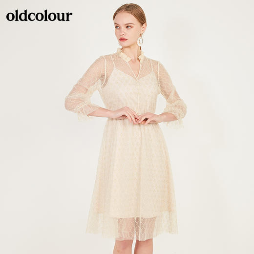 oldcolour早秋气质百搭长袖连衣裙N12103272 商品图3