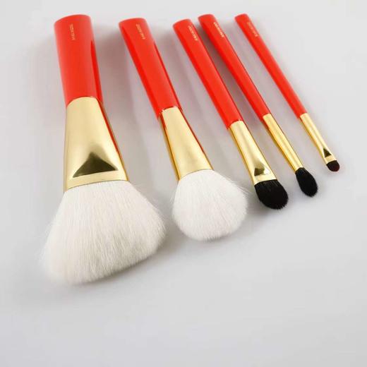 价值2780 化妆刷中的爱马仕！白家高端套装S系列朱轴眼影散粉红五件化妆刷套刷 专业美妆工具 定妆散粉刷+腮红刷+大号眼影刷+眼部晕染刷+眼影细节刷 高端舒适 预售 商品图2