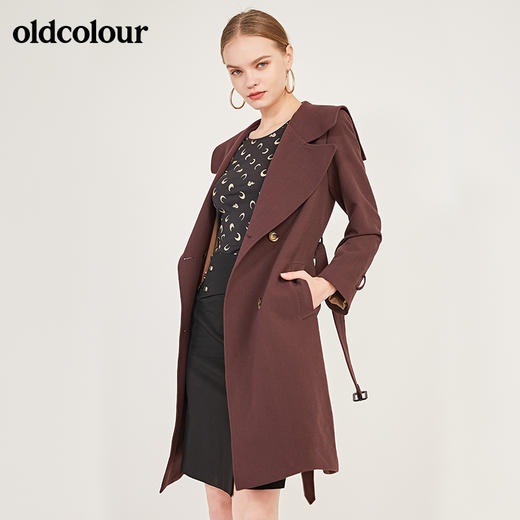 oldcolour秋季百搭风衣外套女N11047115 商品图1