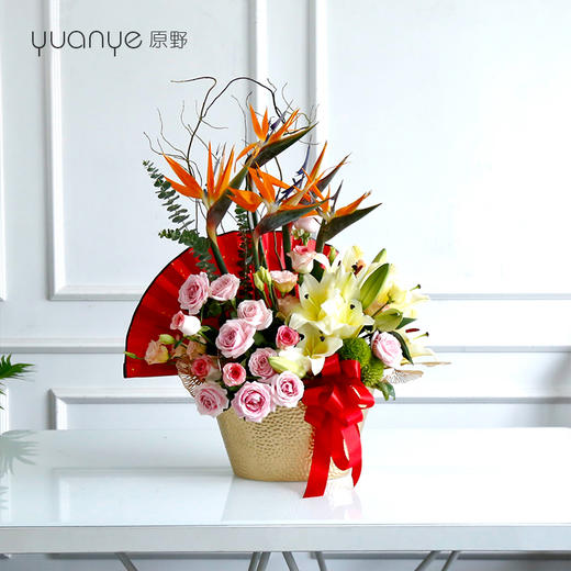 （10款可选）百合红掌鲜花生日节日瓶花婚庆乔迁礼品鲜花开业商务 商品图6