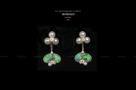 翠珞·欧泊 | 设计耳钉