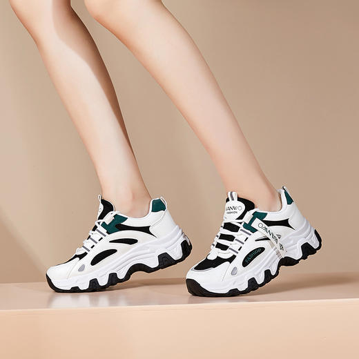 柳岩/车晓代言！【时尚未来风设计】万沃秋款老爹鞋  缓震橡胶鞋底 视觉增高6cm 版型偏小 建议拍大一码 商品图2