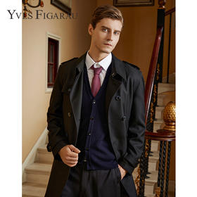 下架返修-YvesFigarau伊夫·费嘉罗男装秋冬休闲时尚舒适920550风衣外套