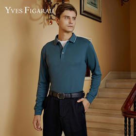 YvesFigarau伊夫·费嘉罗秋冬新款长袖T恤套头男士舒适休闲上衣920965