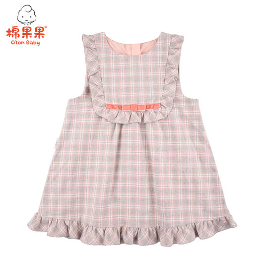 棉果果冬季女童挂里背心连衣裙M422702421728 商品图1