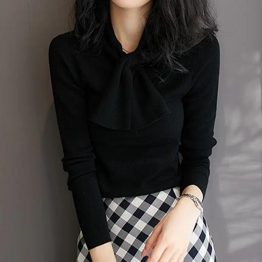 YYM8202 新番飒美时髦回归 一领两穿CHIC翻针织衫 商品图1