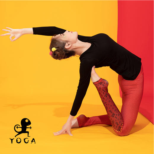 壁虎瑜伽【2109SY092】圆领高弹瑜伽长袖（一体式胸垫）【5天发货】 商品图9