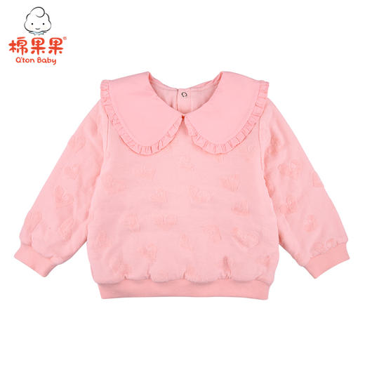 棉果果冬季女童提花夹棉卫衣M422180821724 商品图1
