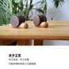 【蜗牛杯垫 】胡桃木隔热防烫4枚套装摆件磁铁吸附杯托茶杯碗垫子 商品缩略图5