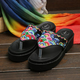 舟遥客绣花拖鞋 | 现货加急发