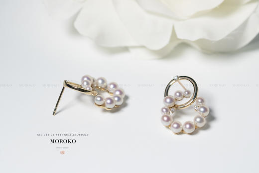 海芋 | mini珍珠耳钉 商品图3