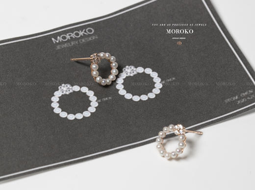 海芋 | mini珍珠耳钉 商品图6