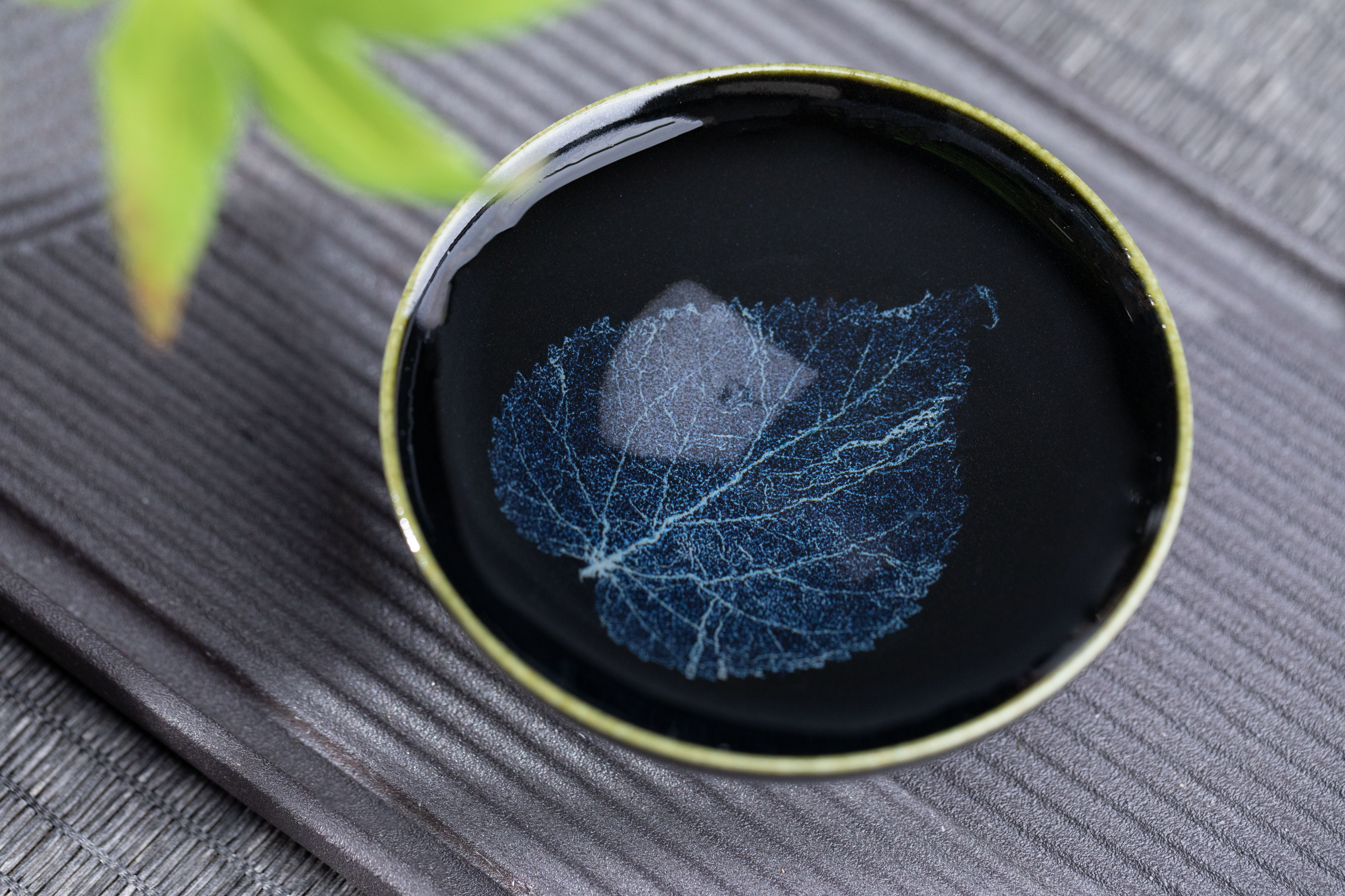 稀雀·茶事 | 文丘冰蓝木叶盏