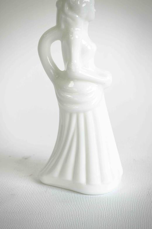 日本中古AVON Vintage奶玻璃香水瓶 底部带标 商品图11