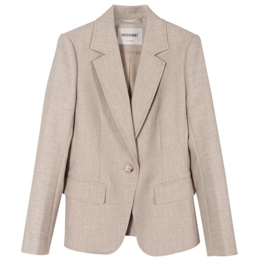 静奢奶茶色通勤职业小西装外套2025新款春季时尚气质修身知性西服1683 商品图6