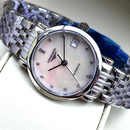 LONGINES/浪琴 博雅系列 钻石时标 自动机械 女士腕表 L4.309.4.87.6 商品图1