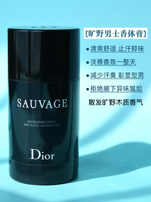 【中欧班列精选】法国Dior/迪奥Sauvage旷野男士运动固体香水止汗香膏75g BF 商品图2