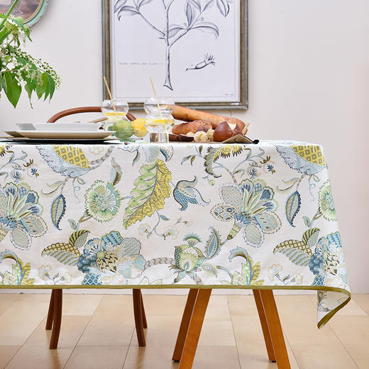 经典款法式四色防水防油桌布 商品图0