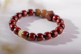 xyzt0154-1老珠型 10x11mmx18粒 金星紫檀