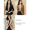 静奢奶茶色通勤职业小西装外套2025新款春季时尚气质修身知性西服1683 商品缩略图4
