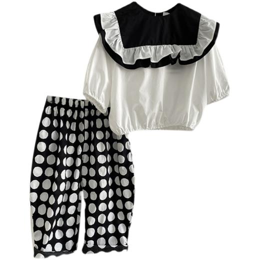 裁缝学苑TG106 韩版宽松童装纸样女童套装儿童服装上衣裤子打版图 商品图3