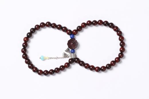 xyzt0263小叶紫檀·紫檀雕花0.7*46粒 商品图4